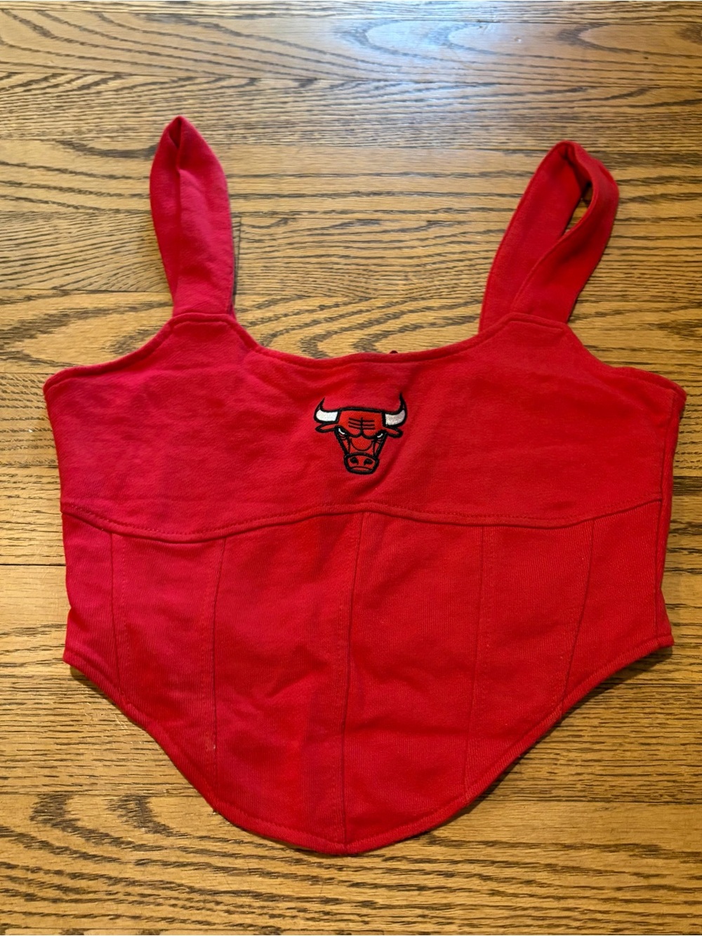 Ultra Game Chicago Bulls Corset Tank Crop Red